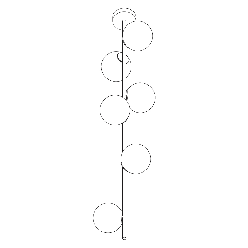 28.6 Stem Ceiling Mounted