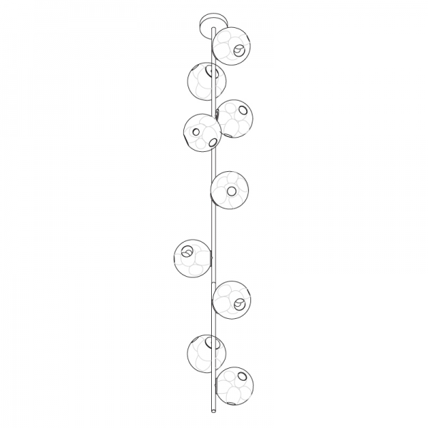 38.9V Stem Ceiling Mounted