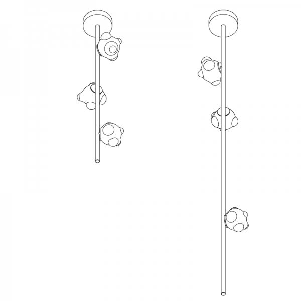57.3 Stem Ceiling Suspended 90 / 180