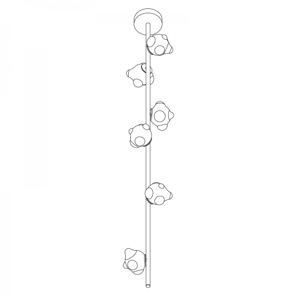 57.6 Stem Ceiling Mounted